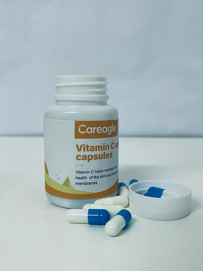 Careagle Vitamin C Soft Capsules 20-Count Gentle Nourishment A Daily Nutritional Supplement for Skin & Mucous Membrane Health
