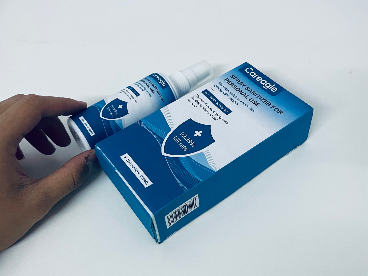 Careagle Personal Use Spray Sanitizer 100ML 99.99% Kill Rate No-Wash Quick-Dry A Portable Hygiene Tool for Daily Protection