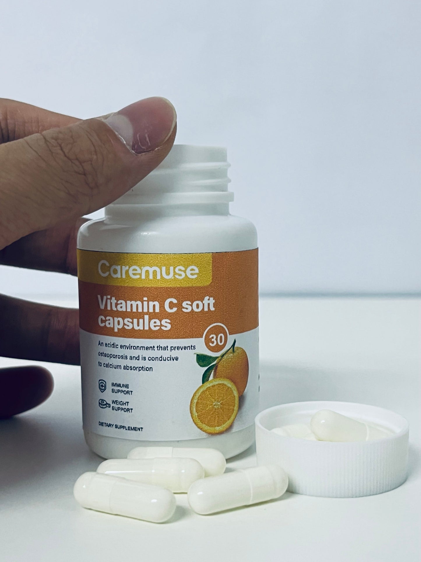 Caremuse Vitamin C Soft Capsules Nutritional Supplement A Vitality Item for Daily Health