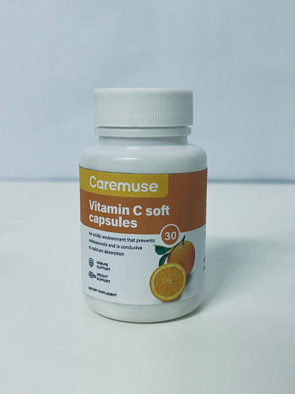 Caremuse Vitamin C Soft Capsules Nutritional Supplement A Vitality Item for Daily Health