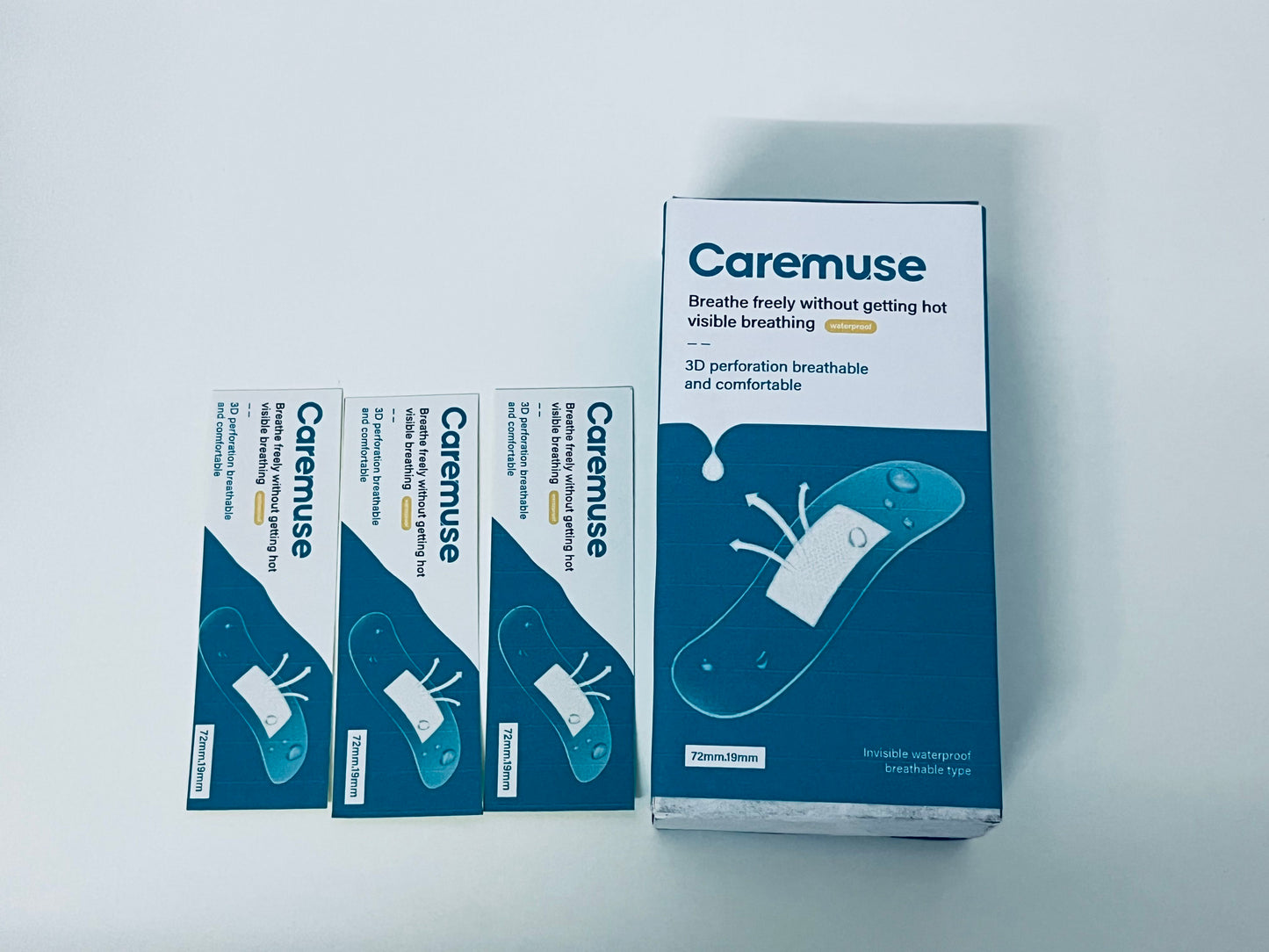 Caremuse 3D Breathable Band-Aid Invisible Waterproof A Comfortable Item for Daily Wound Care