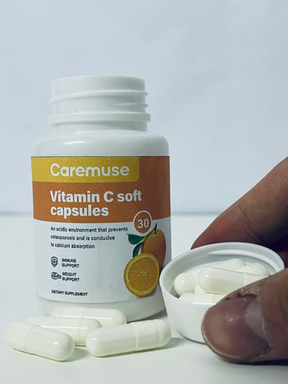 Caremuse Vitamin C Soft Capsules Nutritional Supplement A Vitality Item for Daily Health