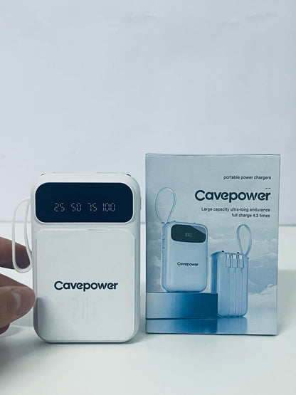 Cavepower High-Capacity Digital Display Power Bank Long-Lasting & Portable Power Supply Item