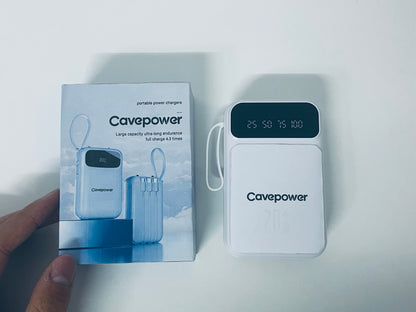 Cavepower High-Capacity Digital Display Power Bank Long-Lasting & Portable Power Supply Item