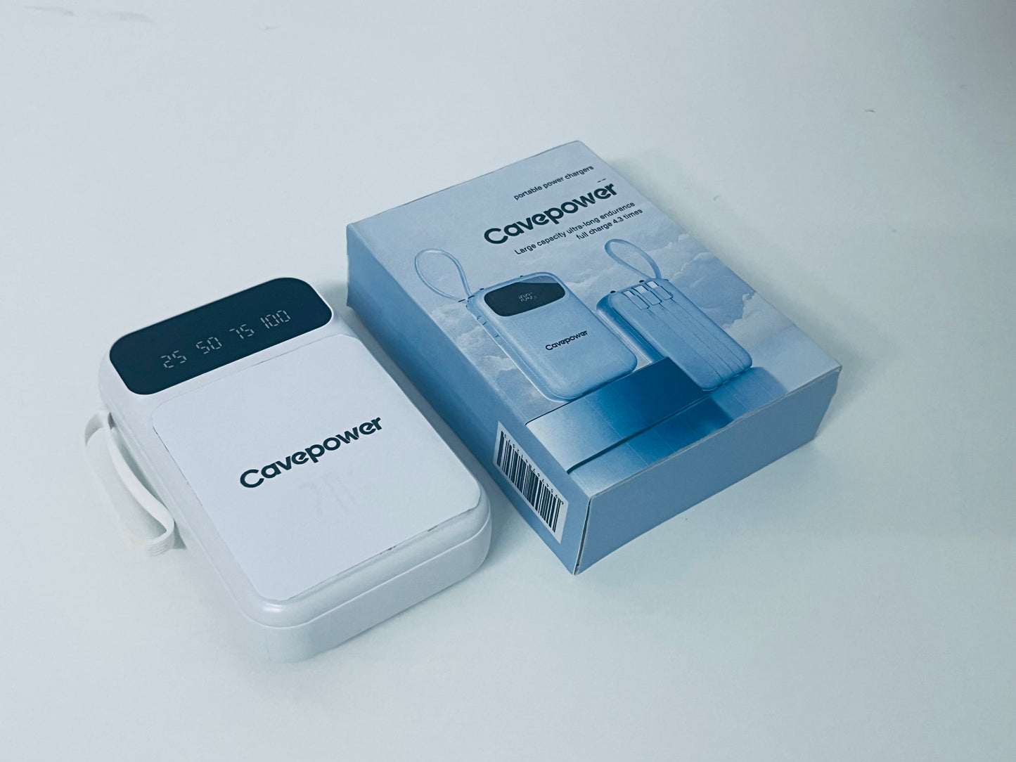Cavepower High-Capacity Digital Display Power Bank Long-Lasting & Portable Power Supply Item