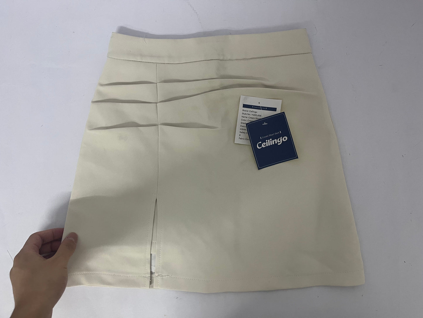 Ceilingo Womens Mini Skirts Bodycon High Waisted Side Zipper A-line Summer Skirt for Work Office