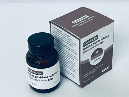 Celleader Iodine Solution, 25ml Antiseptic for Wound & Skin Disinfection, First-Aid Sterilization