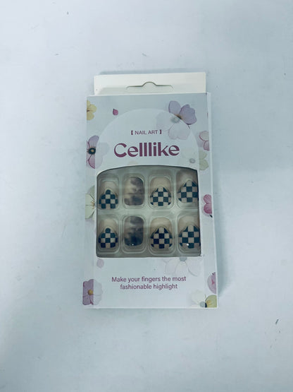 Celllike Checkerboard & Smudge Nail Art Tips - Fashion Nails in Minutes