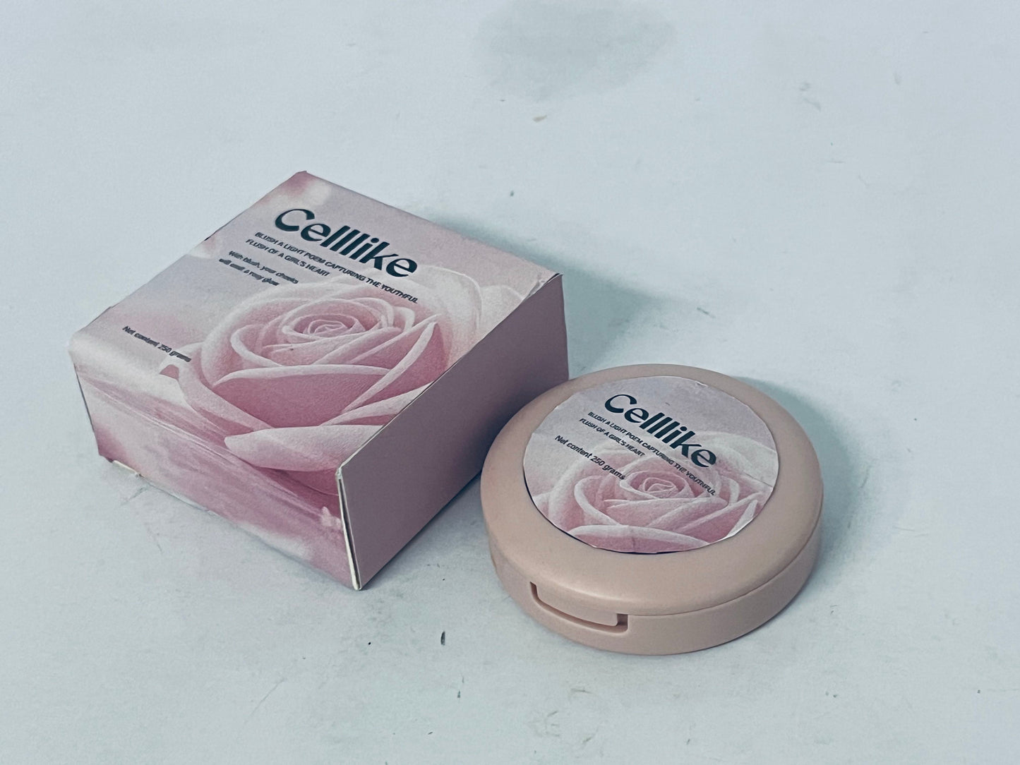 Celllike Natural Blush, Fine Texture Long-Lasting Natural Flush, 20g Blush for Cheek Tint & Complexion Enhancement