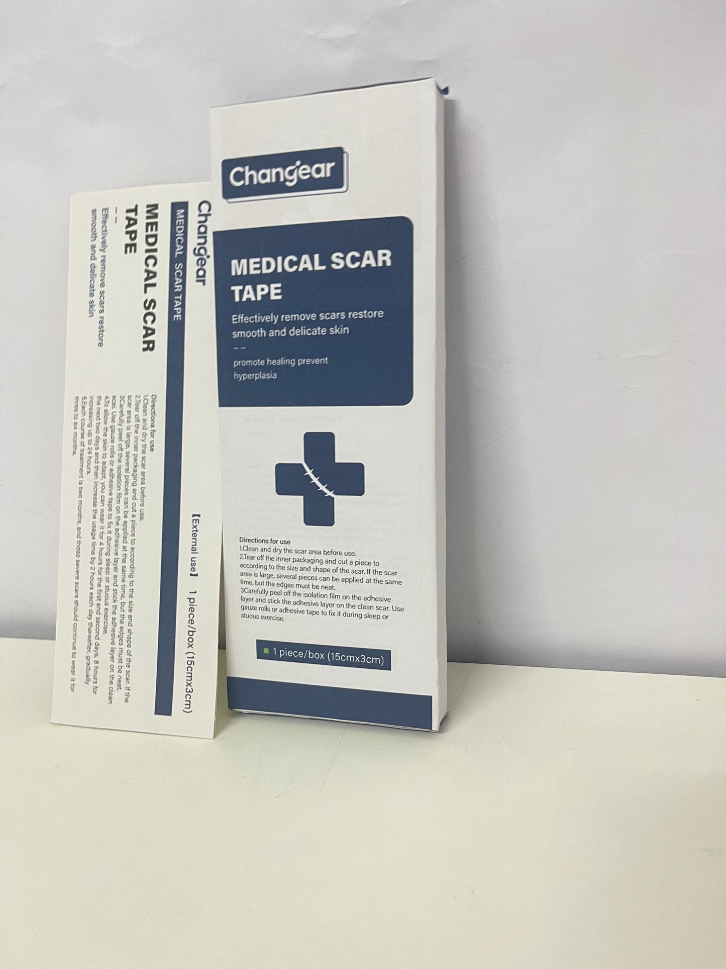 Changear Medical Scar Tape 15cm×3cm - Scar Removal & Hyperplasia Prevention, Post-Operative/Wound Scar Care Patch, Skin-Friendly & Cuttable