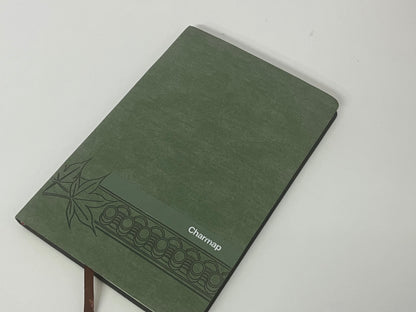 Charmap Retro Maple Leaf Pattern Notebook High-Quality Writing Item