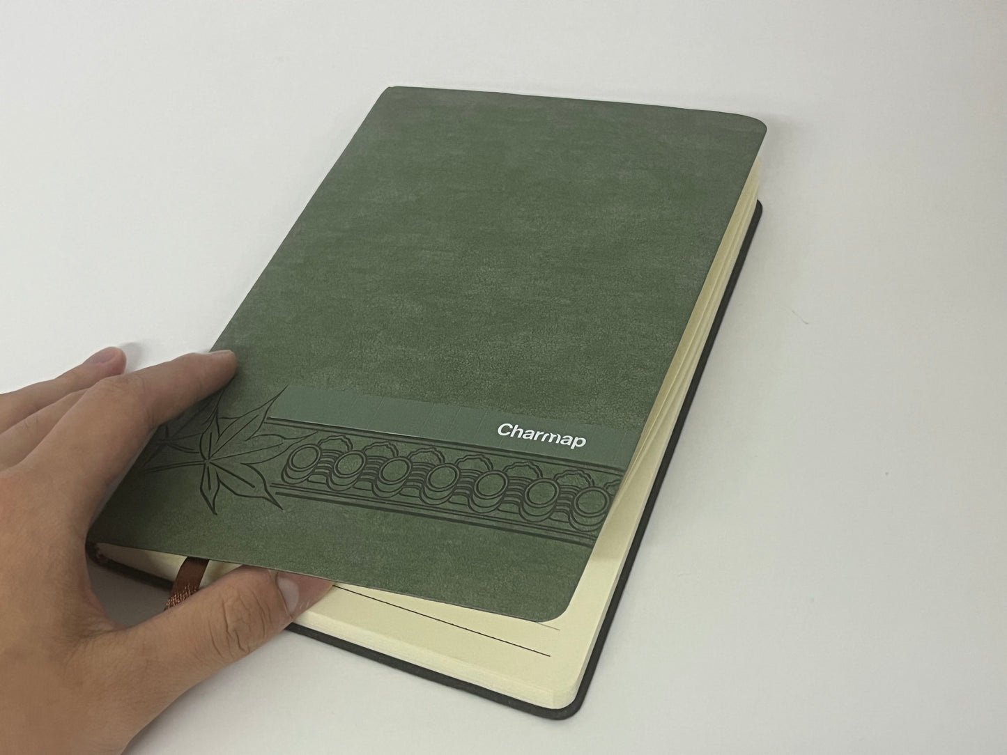 Charmap Retro Maple Leaf Pattern Notebook High-Quality Writing Item