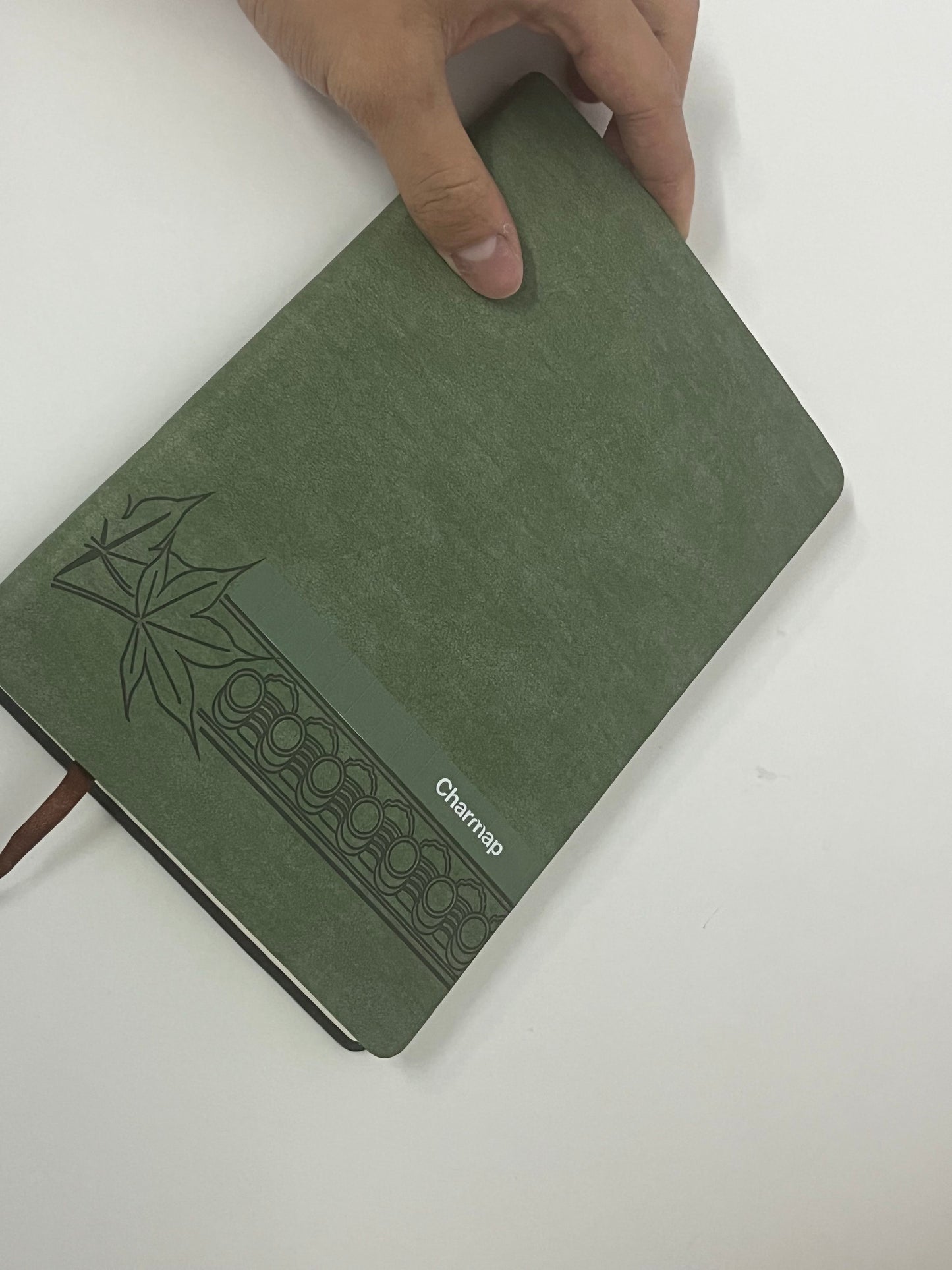Charmap Retro Maple Leaf Pattern Notebook High-Quality Writing Item