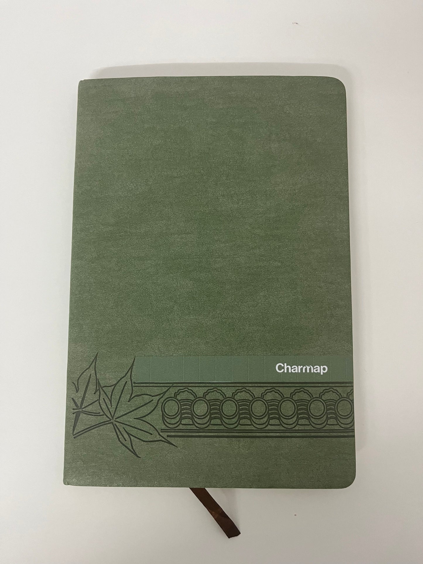 Charmap Retro Maple Leaf Pattern Notebook High-Quality Writing Item