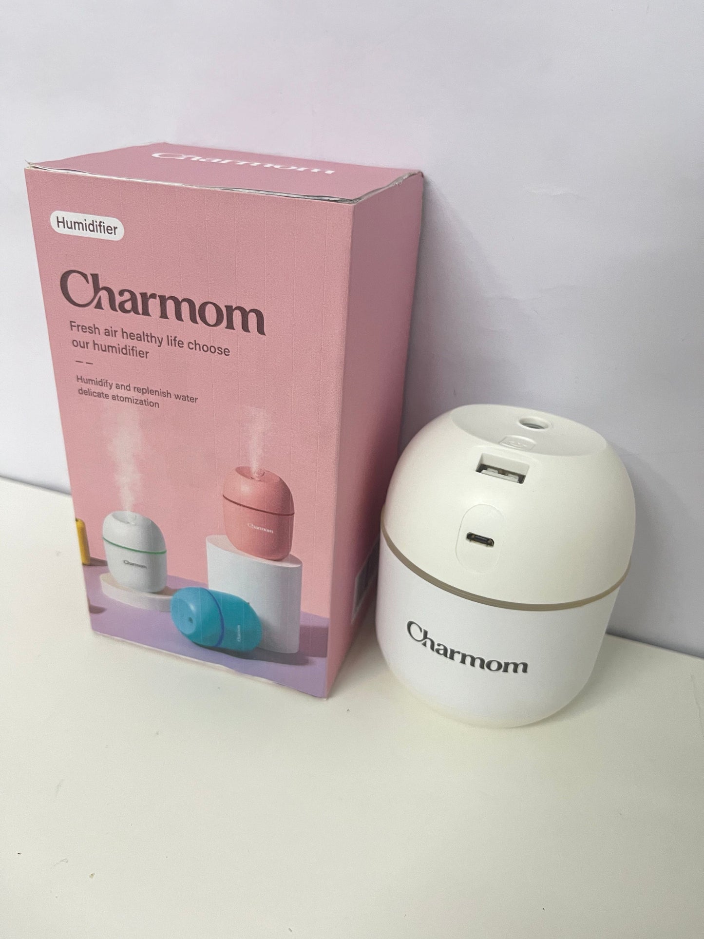 【Charmom Portable Ultrasonic Humidifier】—— Fresh Air Companion for Healthy Daily Life