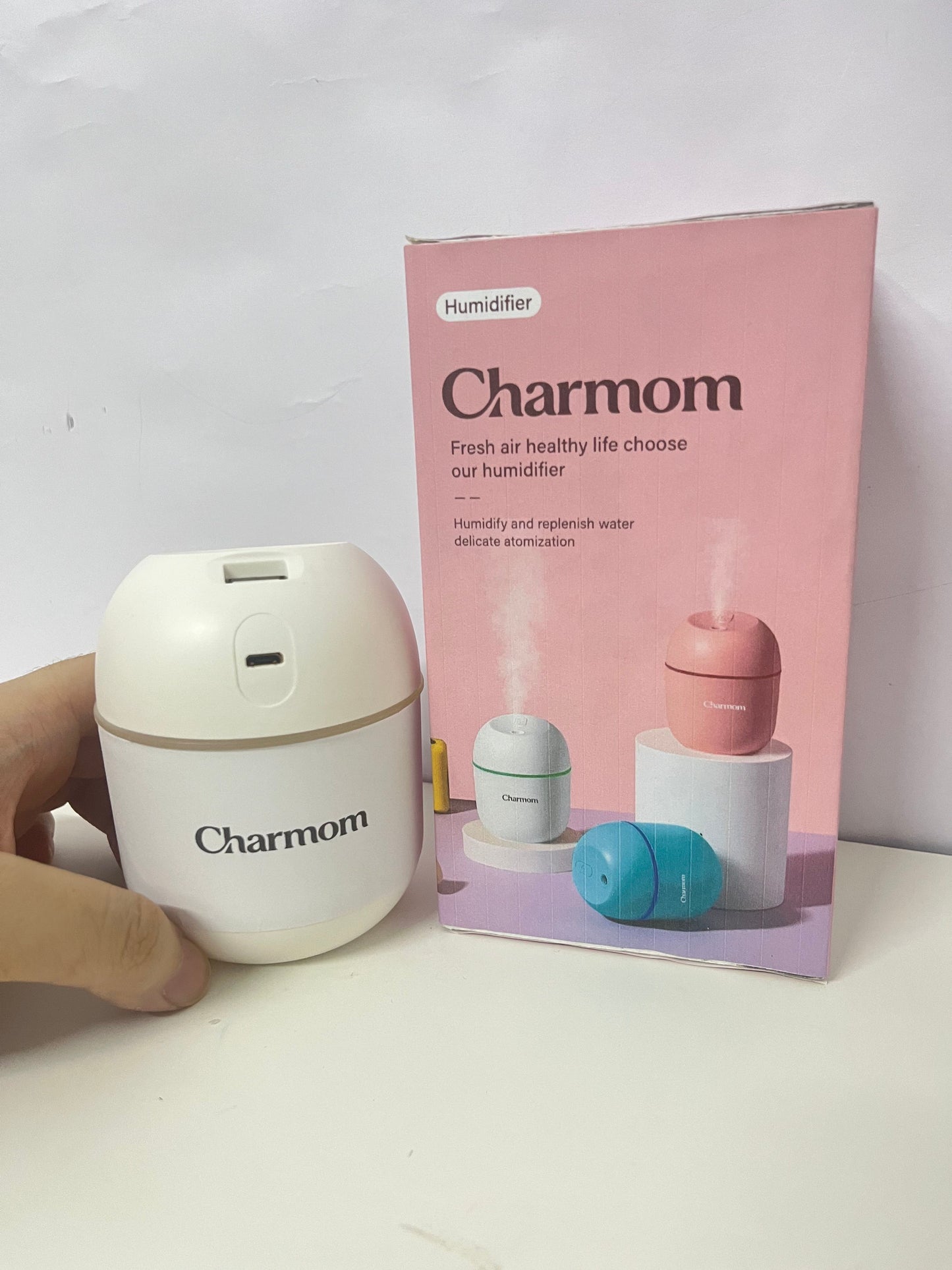 【Charmom Portable Ultrasonic Humidifier】—— Fresh Air Companion for Healthy Daily Life