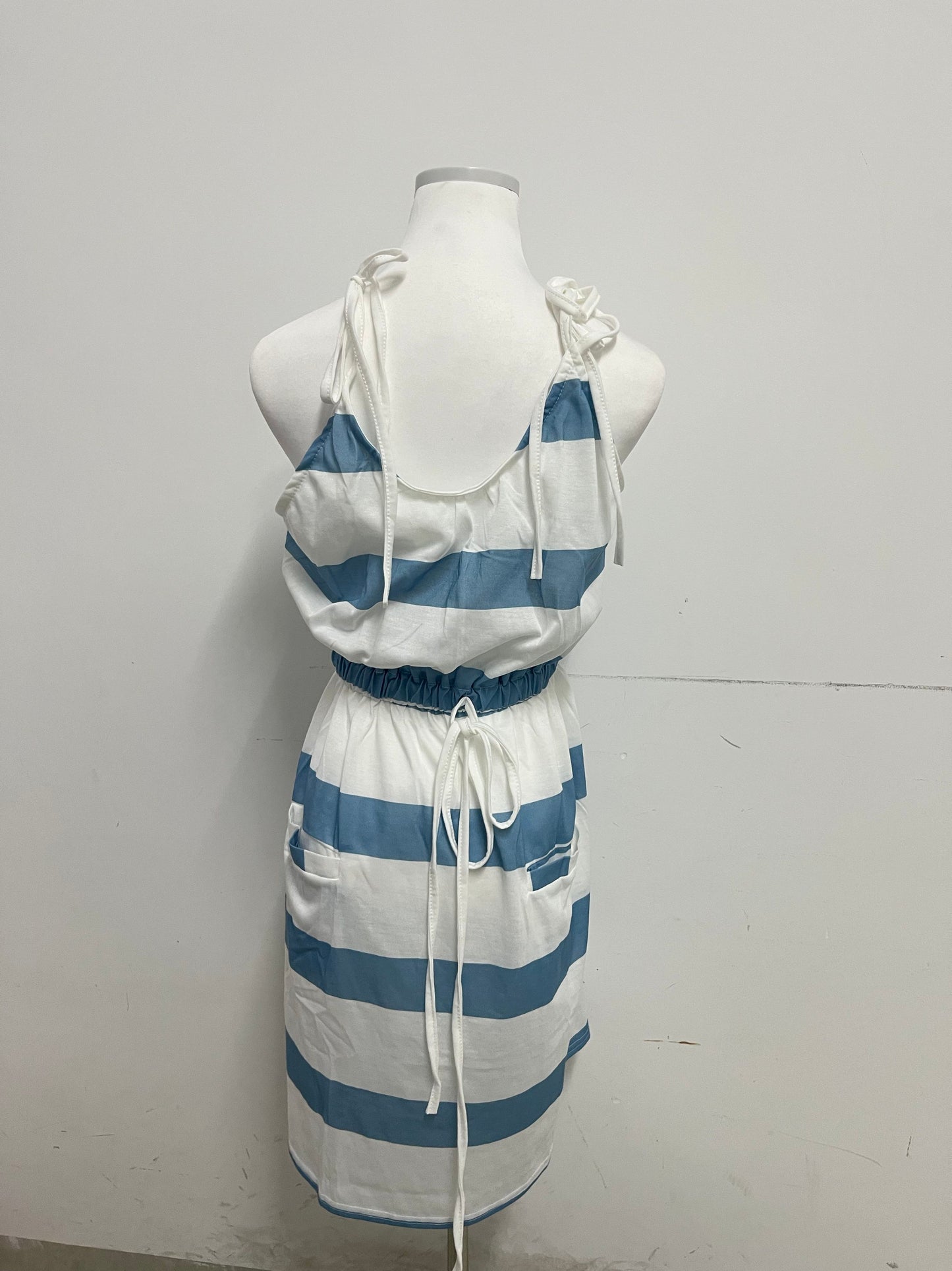 Chartalk Dresses Women's Summer Short Dress Spaghetti Strap Ruched Bust Beach Cami Dresses