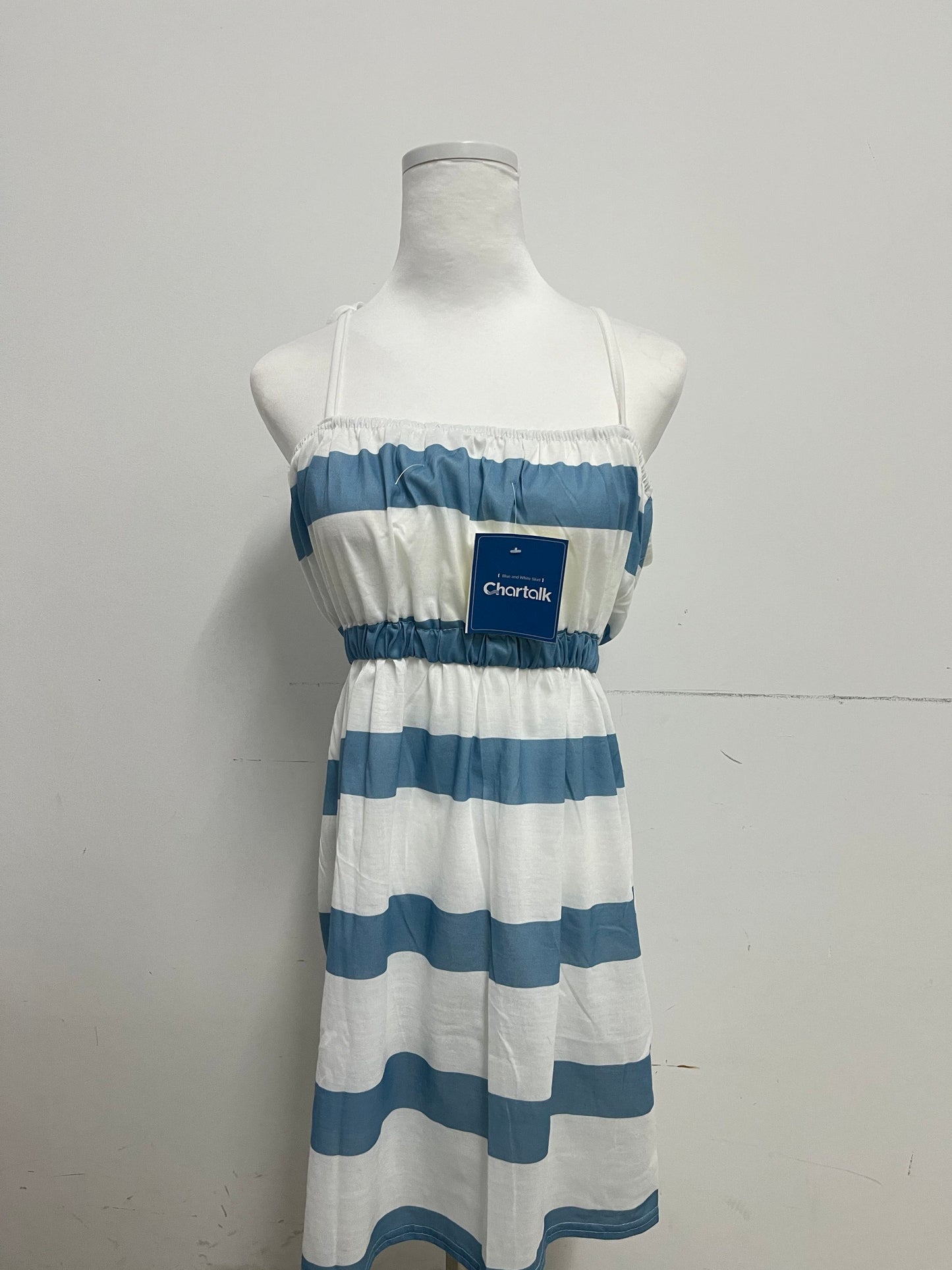 Chartalk Dresses Women's Summer Short Dress Spaghetti Strap Ruched Bust Beach Cami Dresses