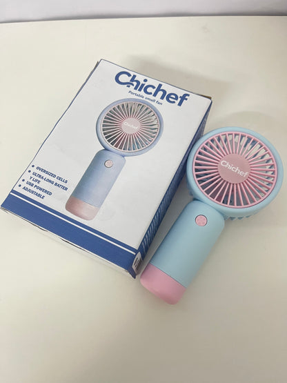 【Chichef Two-Tone Portable Electric Fan】—— Compact Cooling Companion for On-the-Go