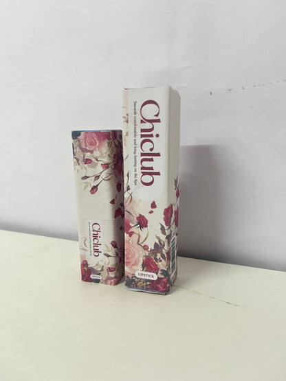 Chiclub Vintage Floral Matte Lipstick | Long-Lasting Pigmented, Silky Matte, Niche High-End Look
