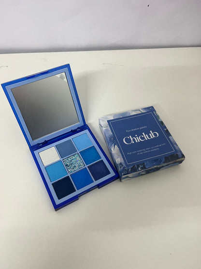 Chiclub 9-Color Blue Eyeshadow Palette - Unlock Cool & Advanced Eye Looks, A Must-Have for Creative Makeup