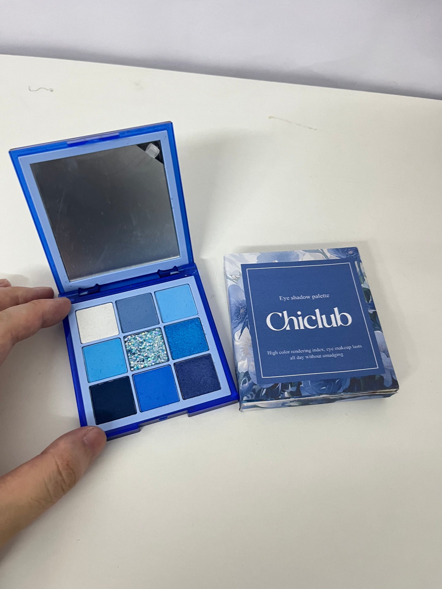 Chiclub 9-Color Blue Eyeshadow Palette - Unlock Cool & Advanced Eye Looks, A Must-Have for Creative Makeup