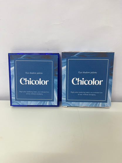 Chicolor 9-Color Blue Eyeshadow Palette High Pigmentation Long-Lasting A Creative Choice for Eye Makeup Personalities