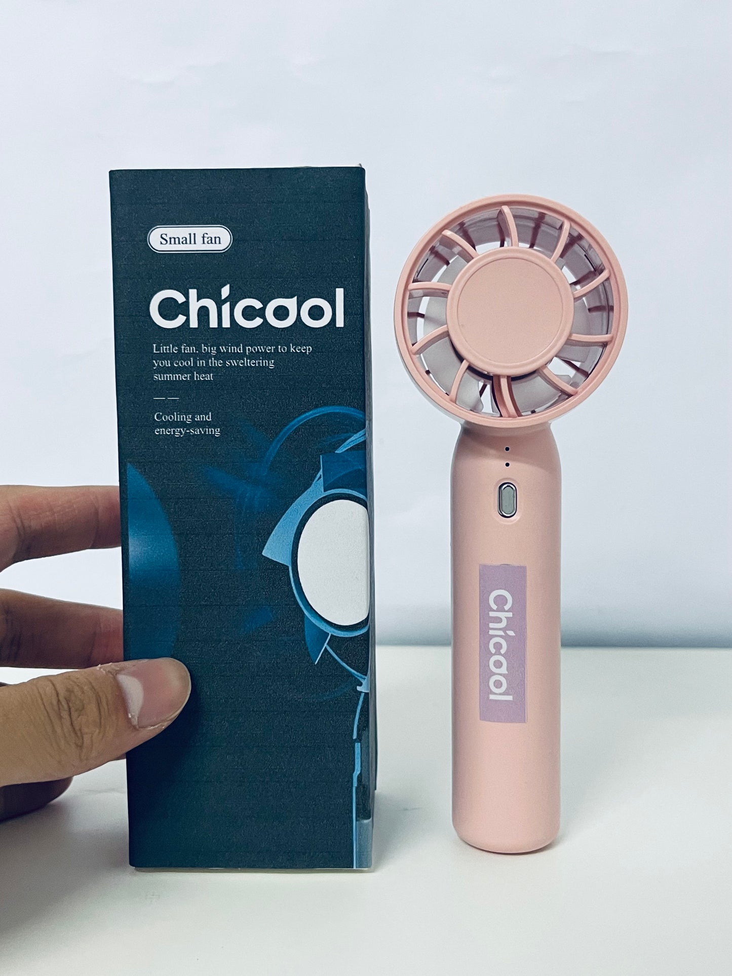 【Chicool Portable Handheld Fan - Your Summer Cooling Essential, Big Wind Power in a Small Body】