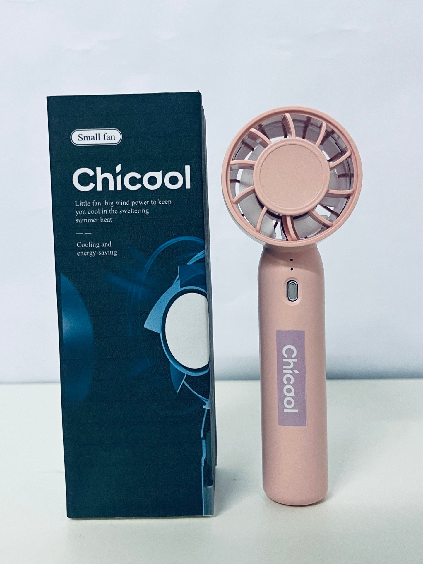 【Chicool Portable Handheld Fan - Your Summer Cooling Essential, Big Wind Power in a Small Body】