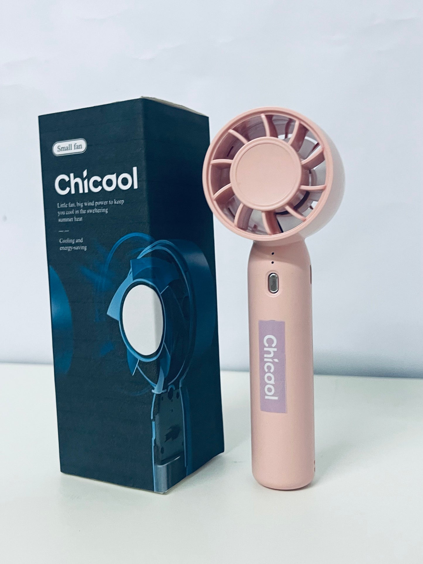 【Chicool Portable Handheld Fan - Your Summer Cooling Essential, Big Wind Power in a Small Body】