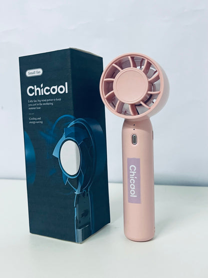 【Chicool Portable Handheld Fan - Your Summer Cooling Essential, Big Wind Power in a Small Body】