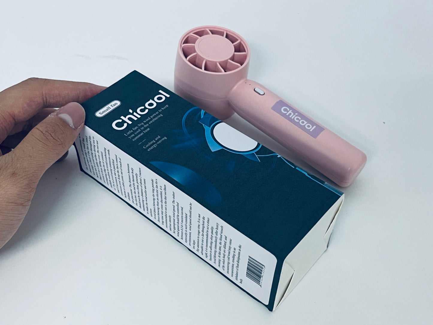 【Chicool Portable Handheld Fan - Your Summer Cooling Essential, Big Wind Power in a Small Body】