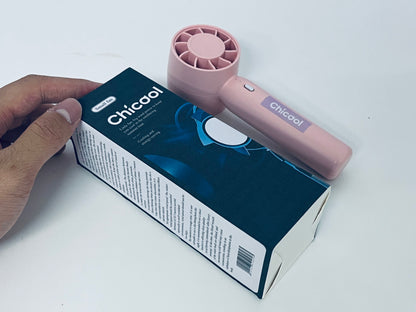 【Chicool Portable Handheld Fan - Your Summer Cooling Essential, Big Wind Power in a Small Body】