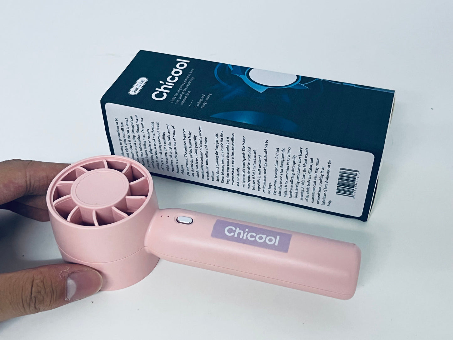 【Chicool Portable Handheld Fan - Your Summer Cooling Essential, Big Wind Power in a Small Body】