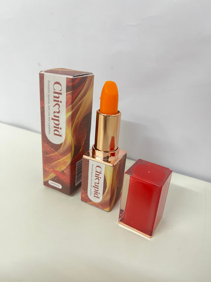 Chicupid Satin Finish Orange Lipstick (Long-Wearing, 3.5g)