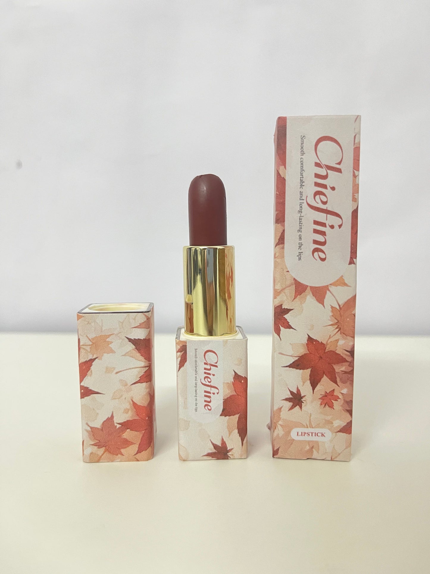 Chiefine Maple Leaf Series Long-Lasting Velvet Lipstick | Autumn & Winter Flattering Matte Finish, Non-Sticky & All-Day Wear