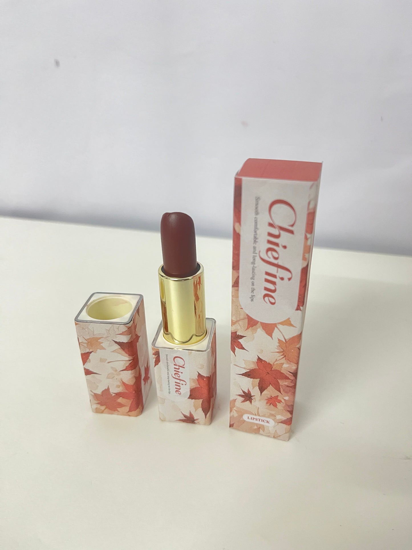 Chiefine Maple Leaf Series Long-Lasting Velvet Lipstick | Autumn & Winter Flattering Matte Finish, Non-Sticky & All-Day Wear