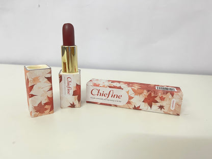 Chiefine Maple Leaf Series Long-Lasting Velvet Lipstick | Autumn & Winter Flattering Matte Finish, Non-Sticky & All-Day Wear