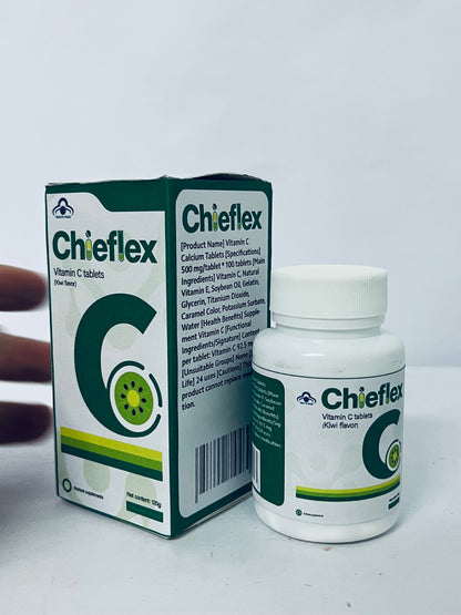 Chieflex Vitamin C with Rose HIPS 1025mg, - Vitamin C 1,000mg, Rose HIPS 25mg, Premium, Non-GMO, Gluten Free Supplement