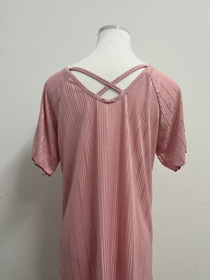 Childeer Women's Summer Sexy  Collar Button Ribbed Short Sleeved Knitted Slim Fitting Dress