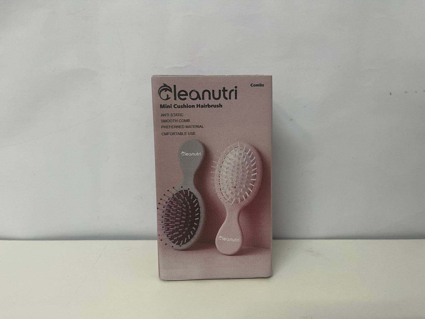 【Cleanutri Mini Cushion Hairbrush】—— Portable Detangling & Scalp Massage Companion