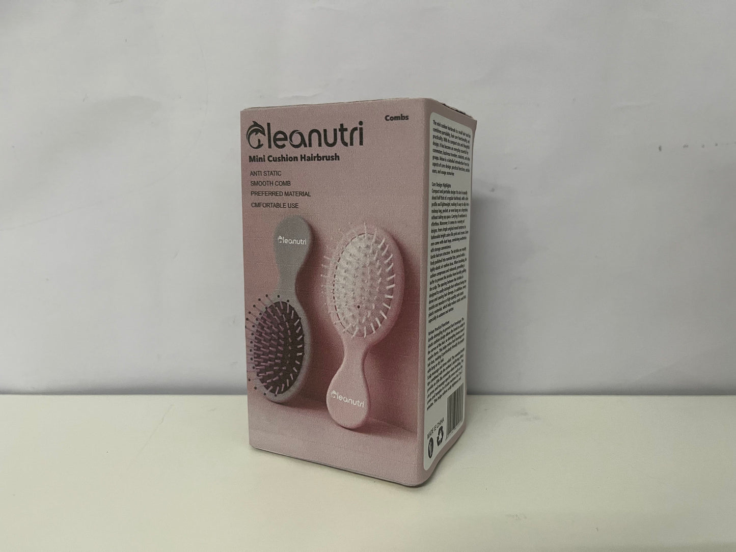 【Cleanutri Mini Cushion Hairbrush】—— Portable Detangling & Scalp Massage Companion