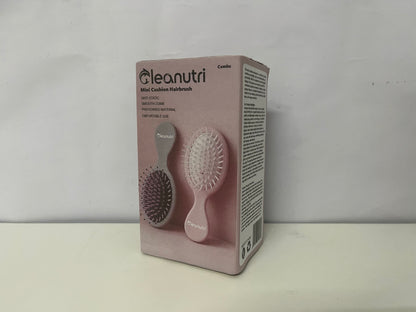 【Cleanutri Mini Cushion Hairbrush】—— Portable Detangling & Scalp Massage Companion
