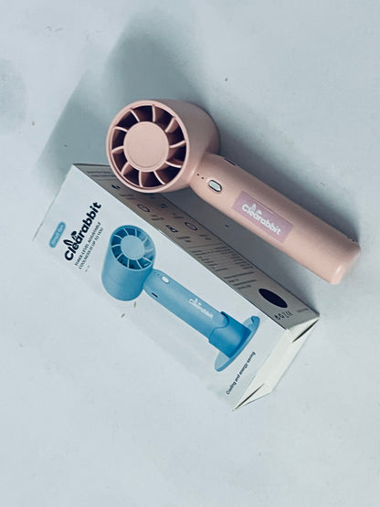 Clearabbit Electric fans Mini Portable Fan, USB Personal Handheld Fan with 3-Speed Cooling Wind Rechargeable Battery Operated Mini Pocket Design for Desktop/Travel/Outdoor/Vacation/Concerts