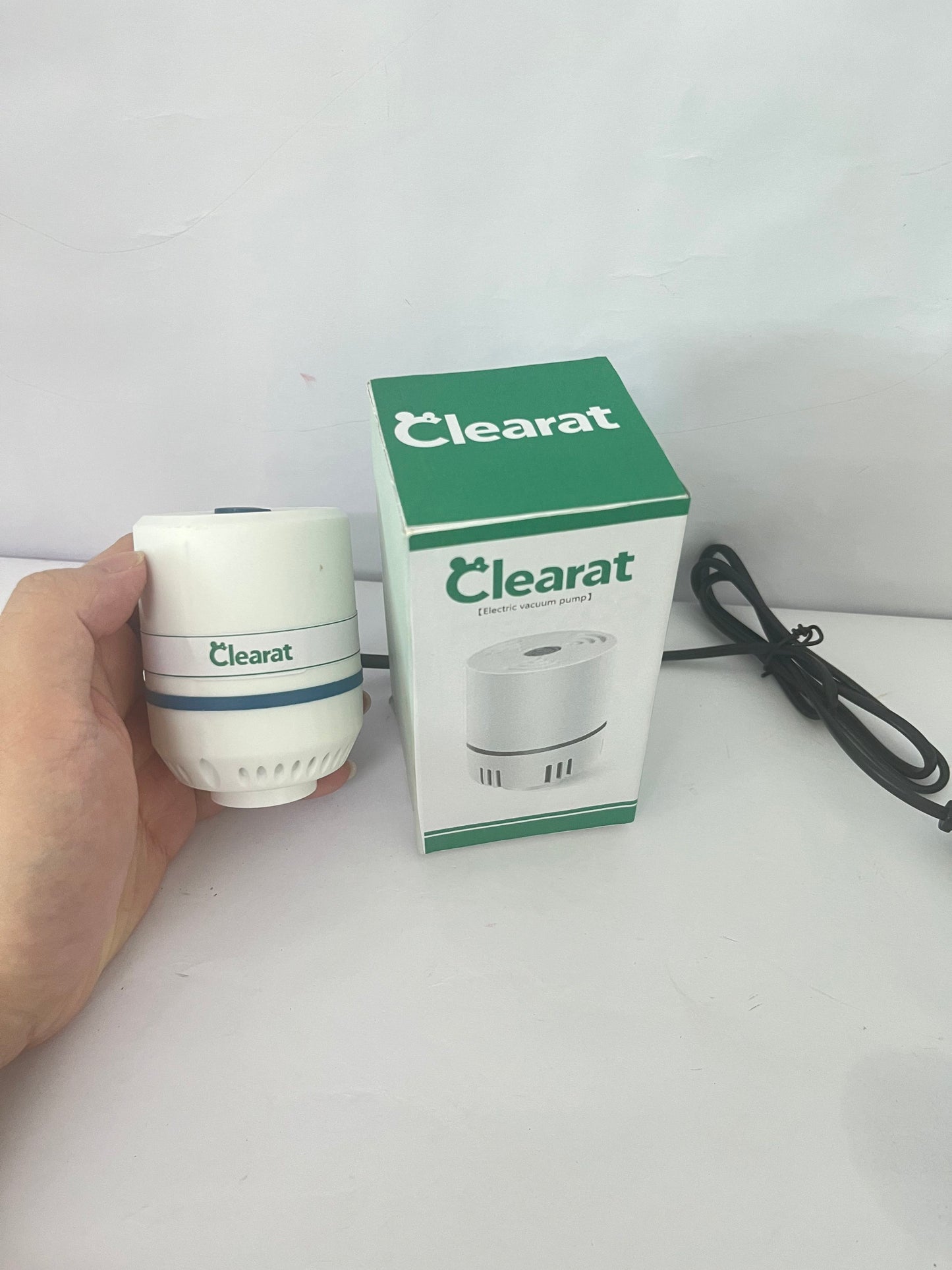 Clearat Air compressors Electric Pump for Vacuum Storage Bags Travel Vacuum Pump for Various Sealing Bags Portable Vacpack Air Pump for Clothing, Pillows, Comforters (Storage Bag Not Included)