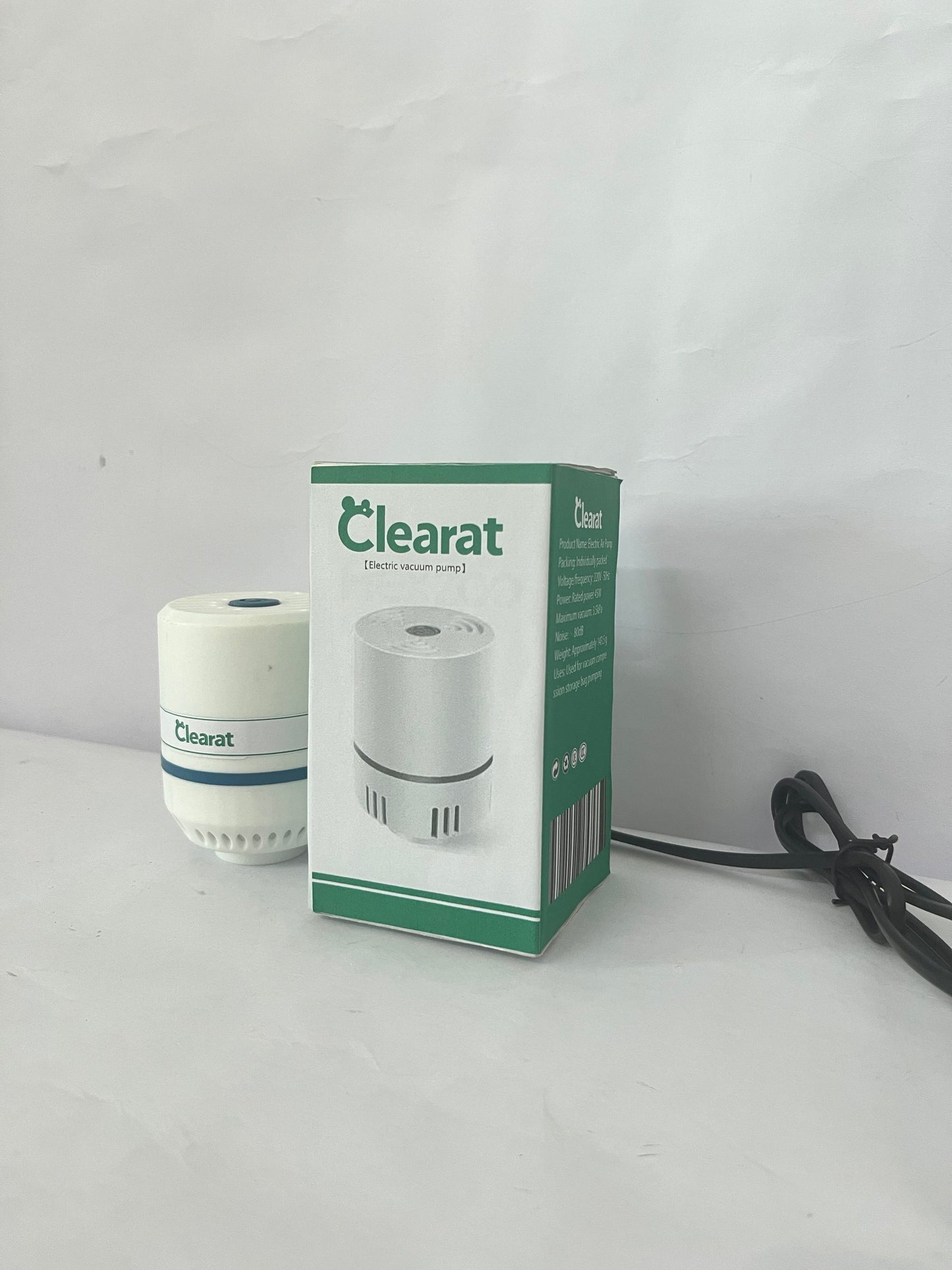 Clearat Air compressors Electric Pump for Vacuum Storage Bags Travel Vacuum Pump for Various Sealing Bags Portable Vacpack Air Pump for Clothing, Pillows, Comforters (Storage Bag Not Included)