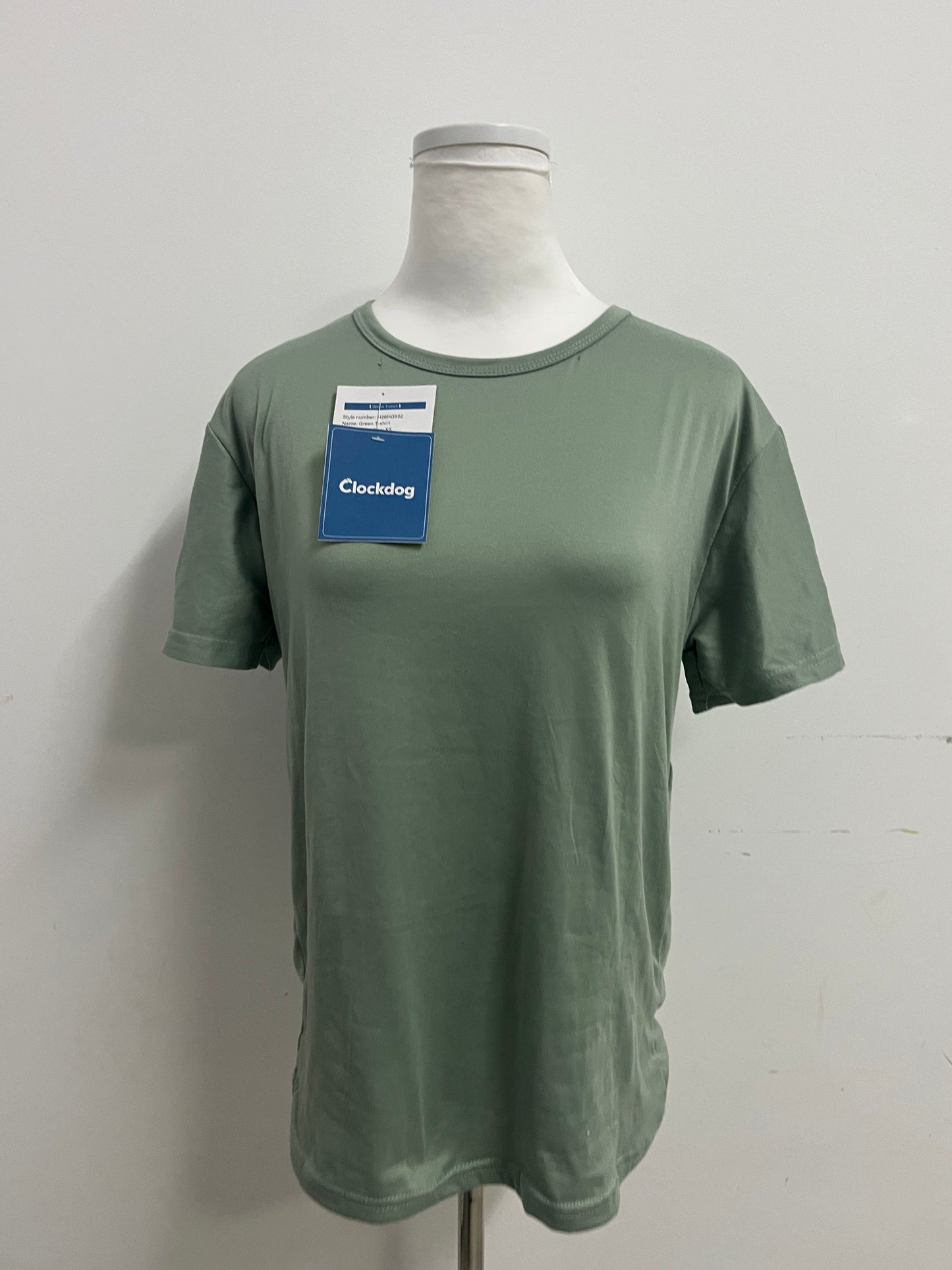 Clockdog Comfortable Skin-Friendly Solid Color Crew Neck Short-Sleeve T-Shirt