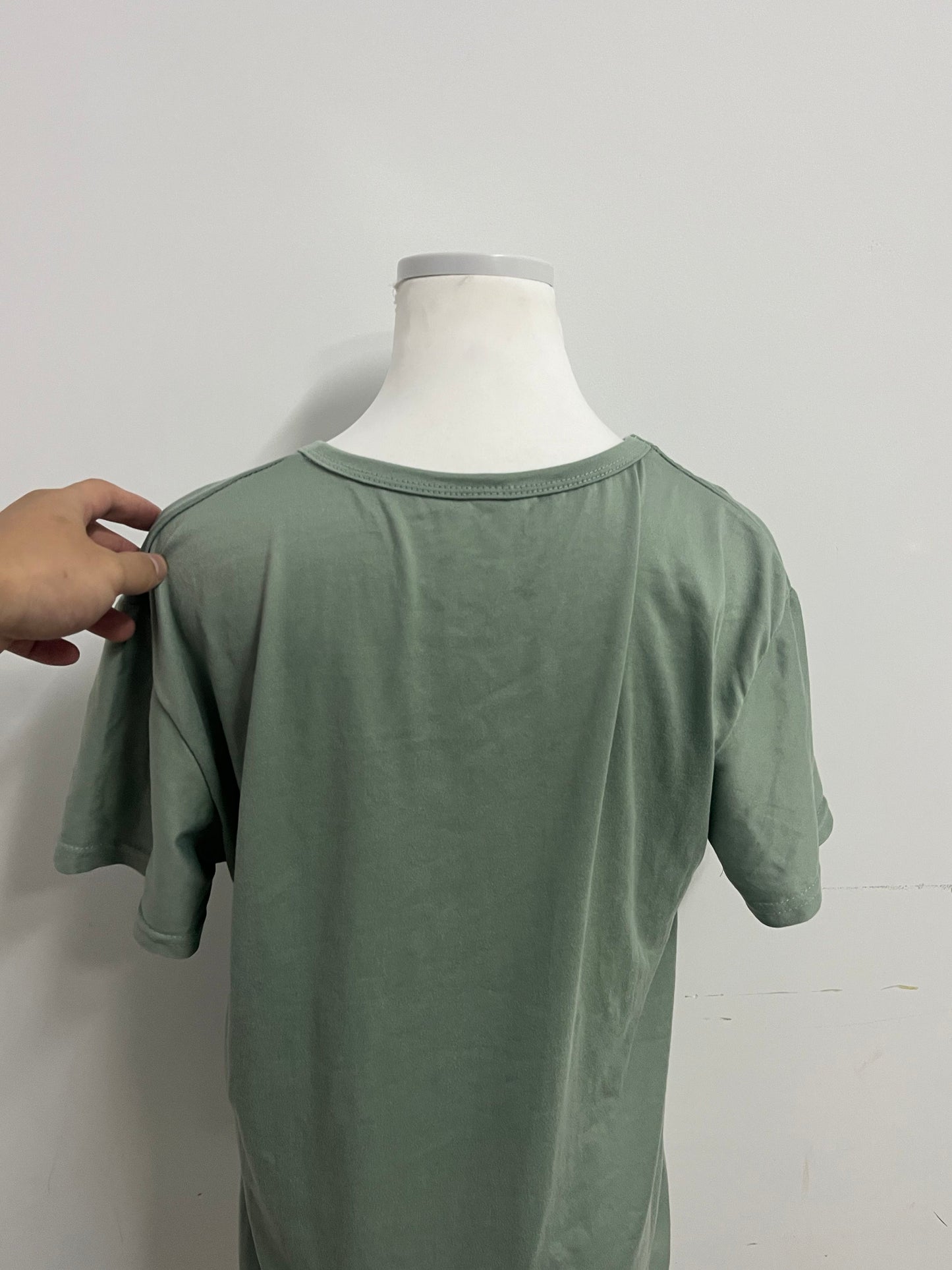 Clockdog Comfortable Skin-Friendly Solid Color Crew Neck Short-Sleeve T-Shirt