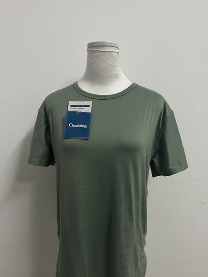 Clockdog Comfortable Skin-Friendly Solid Color Crew Neck Short-Sleeve T-Shirt