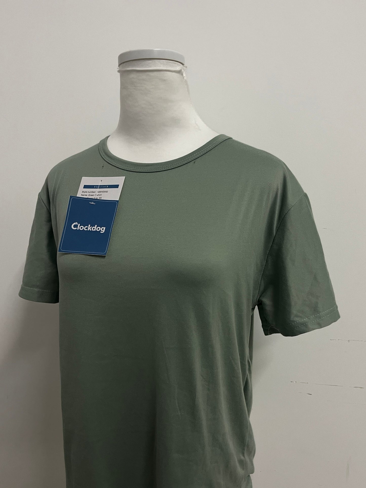 Clockdog Comfortable Skin-Friendly Solid Color Crew Neck Short-Sleeve T-Shirt